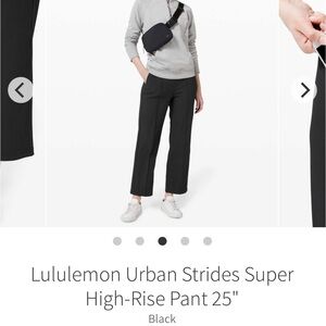 Lululemon Athletica Black High-Rise Pants